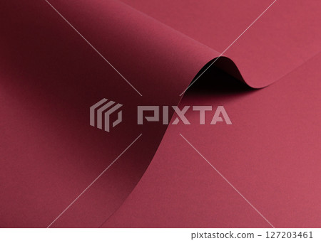 pink matte paper texture with a sleek, elegant finish, featuring wavy folds and edges. Chic, pink matte paper texture with a sleek, elegant finish, featuring wavy folds and edges. Chic, 127203461