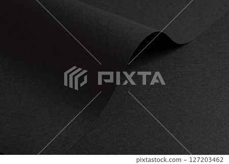 Premium black paper texture with a matte finish. Chic, minimalistic design with a rich, modern 127203462