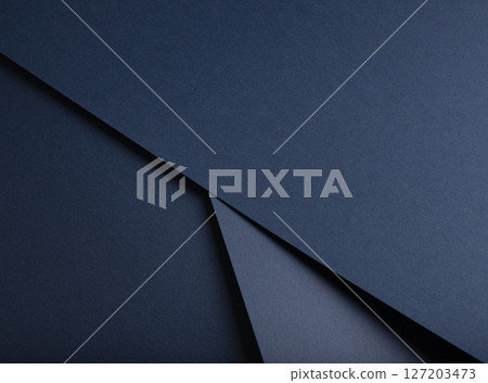 Premium dark blue paper texture with a matte finish. Elegant, minimalistic geometric pattern with 127203473