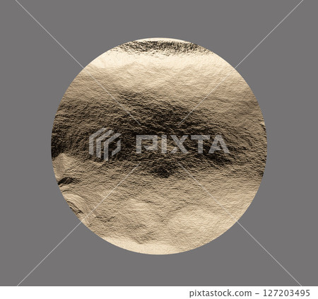 Premium silver and gray foil texture with a glossy, holographic finish. Round, circular sheet with a Premium silver and gray foil texture with a glossy, holographic finish. Round, circular sheet with a 127203495