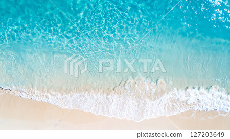 Overhead view of water surface 127203649