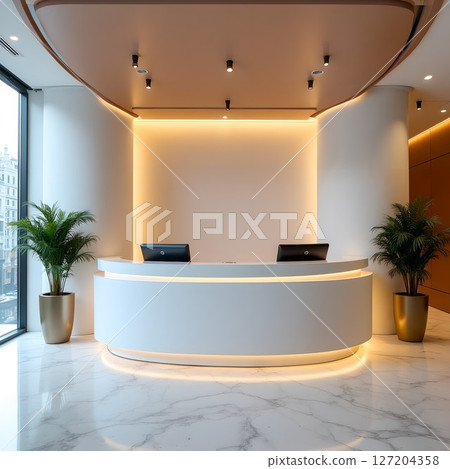 Stylish company reception Stylish company reception 127204358