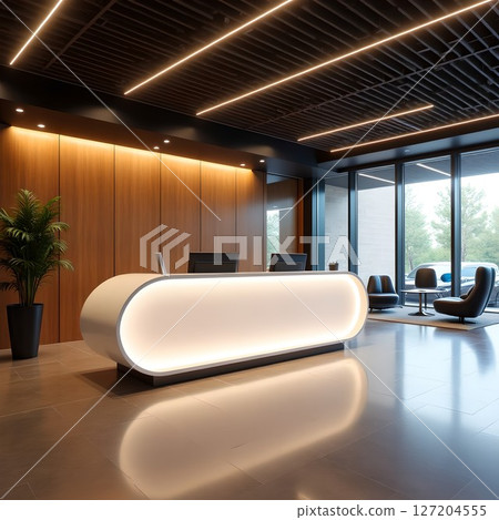 Stylish company reception 127204555
