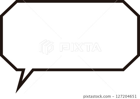 簡單的八角形對話泡泡 簡單的八角形對話泡泡 127204651