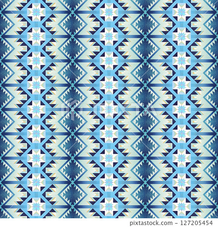 seamless floral ethnic pattern, vector illustration seamless floral ethnic pattern, vector illustration 127205454