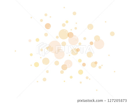 橙色圓圈和閃閃發光的點綴在空中飛舞 127205873