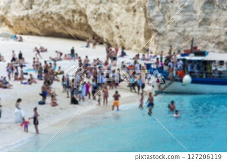 Summer vacation in a creative plot with a blurred image surface Summer vacation in a creative plot with a blurred image surface 127206119