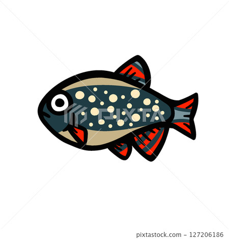 Illustration of a cute microrasborahanabi Illustration of a cute microrasborahanabi 127206186