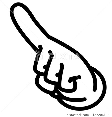 Pointing icon Pointing icon 127206192