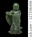 18th Century Chinese Jade Immortal Figure - Serene Carving 127206406