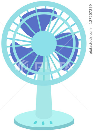 Electric fan illustration vector material 127207259