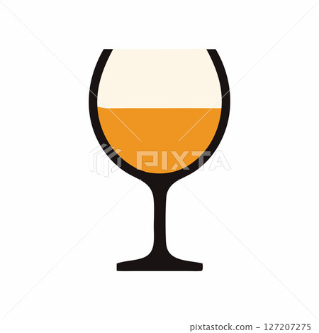 Glass of Wine Illustration Clipart Beverage Icon Glass of Wine Illustration Clipart Beverage Icon 127207275
