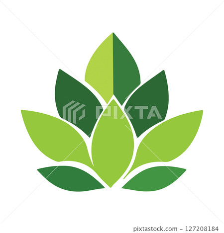 Green Leaf Lotus Logo Design Green Leaf Lotus Logo Design 127208184