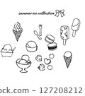 單色手繪夏季冰淇淋系列 127208212