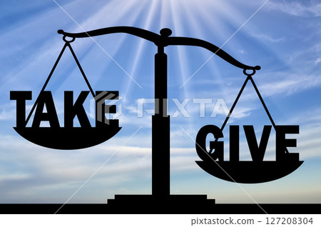 Word give in priority than the word to take on the scales Word give in priority than the word to take on the scales 127208304