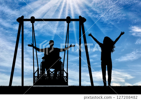 Concept of the lifestyle of people with disabilities 127208482