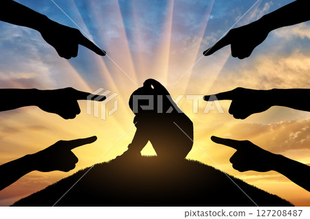 Conceptual image of bullying children Conceptual image of bullying children 127208487