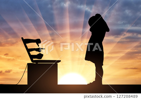 Conceptual image of cyber bullying children 127208489