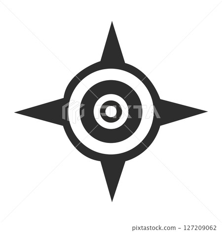 Modern Compass Rose Graphic Design Symbol Modern Compass Rose Graphic Design Symbol 127209062