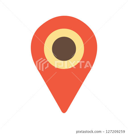 Red Location Pin Icon Red Location Pin Icon 127209259