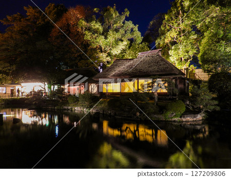 岡山後樂園與蓮池軒的燈光建築 127209806