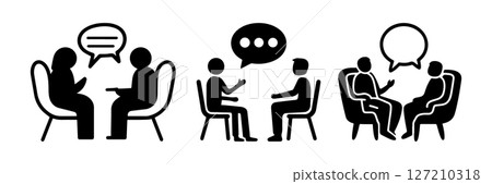 Communication and Interpersonal Skills Effective Group Discussion and Counseling Icons Communication and Interpersonal Skills Effective Group Discussion and Counseling Icons 127210318
