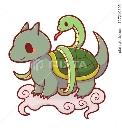 Black Tortoise and Clouds in Chinese Mythology 127210895