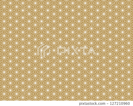 Golden hemp leaf background 127210960
