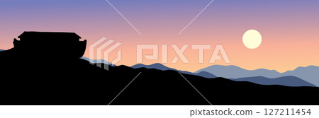 Biblical Noah's Ark. Vector drawing Biblical Noah's Ark. Vector drawing 127211454