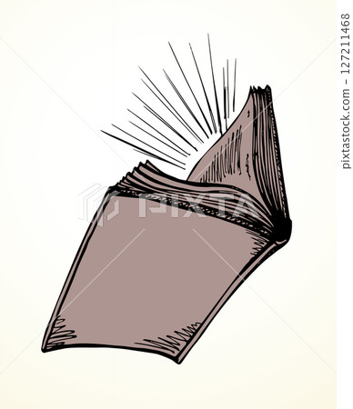 Vector drawing. Light from the book Vector drawing. Light from the book 127211468