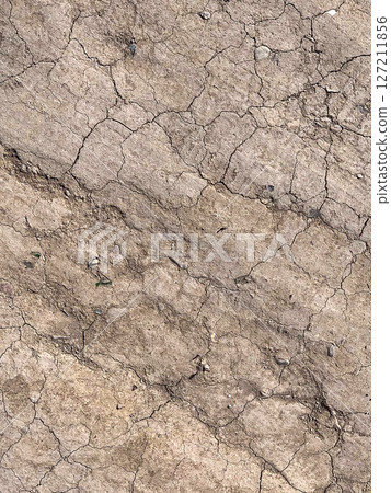 Sand Ground With Cracks Background 127211856