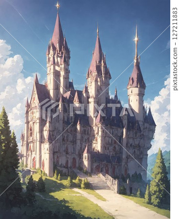 European style castle 127211883