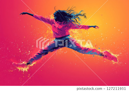 Expressive Dance Move Captured in Bold Modern Style Expressive Dance Move Captured in Bold Modern Style 127211931