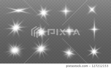 Set of white light bright effects, glare, explosions, shine, dust. Light effect set. Sunlight, abstract special effect. White sparks glitter special light effect. Set of white light bright effects, glare, explosions, shine, dust. Light effect set. Sunlight, abstract special effect. White sparks glitter special light effect. 127212153