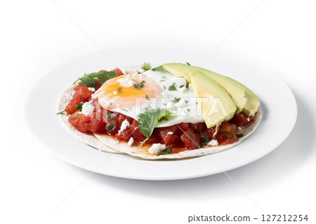 Huevos Rancheros. Traditional Mexican breakfast. Huevos Rancheros. Traditional Mexican breakfast. 127212254