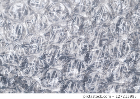 Bubble wrap macro photo with selective focus. 127213983