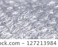 Bubble wrap macro photo with selective focus. 127213984