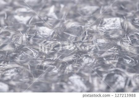 Bubble wrap macro photo with selective focus. 127213988