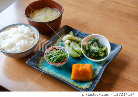 Healthy Japanese breakfast Healthy Japanese breakfast 127214184