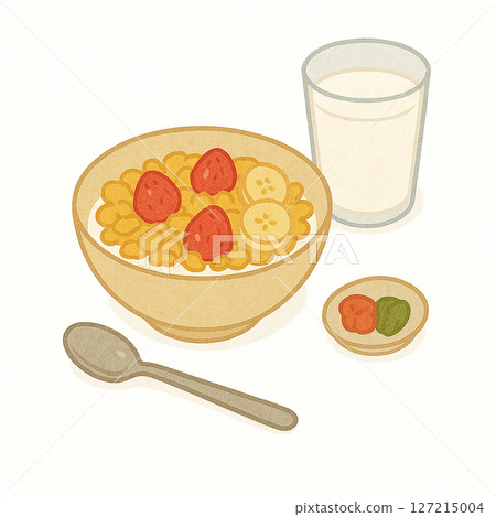 新鮮穀物插圖素材 新鮮穀物插圖素材 127215004