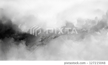 Ink painting style monochrome watercolor texture 127215048