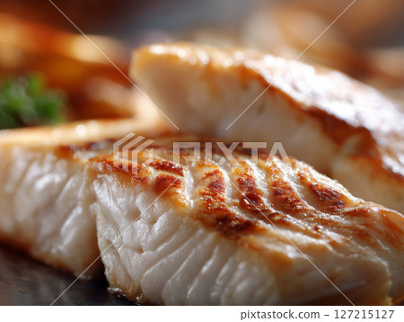 Grilled White Fish Fillet with Lemon Grilled White Fish Fillet with Lemon 127215127