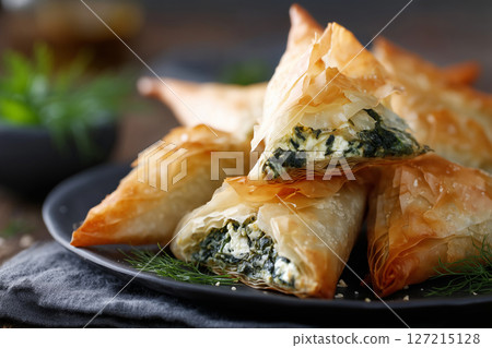 Puff Pastry Bites Stuffed with Spinach Puff Pastry Bites Stuffed with Spinach 127215128