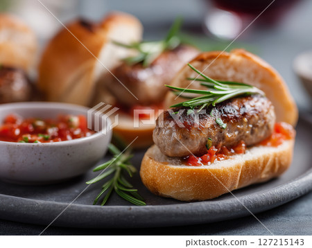 Soft Pretzels with Cheese Dip 127215143