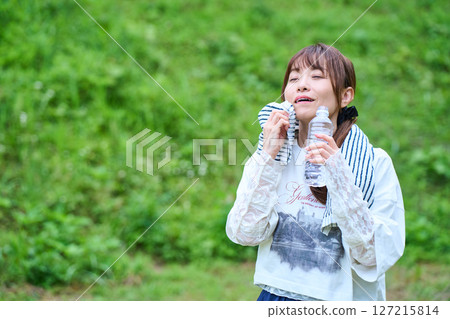 防暑,健行,露營,休閒,中年,老年 127215814