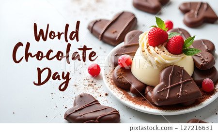 Delightful World Chocolate Day Celebration with Sweet Treats and Festive Desserts 127216631