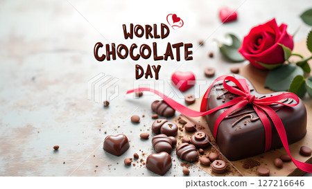 Celebrate World Chocolate Day with decadent treats and heartfelt love, perfect for sharing 127216646