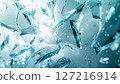 Shattered glass texture 127216914