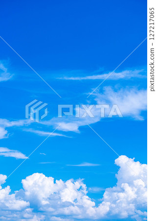 [夏季素材] 夏日天空積雨雲的圖像素材 [長野縣] 127217065