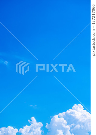 [夏季素材] 夏日天空積雨雲的圖像素材 [長野縣] 127217066